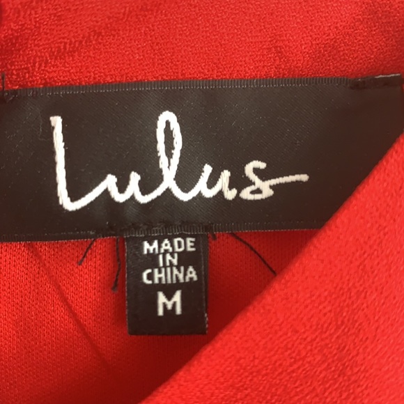 Red Lulus Dress - Picture 3 of 4